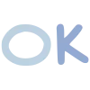👌 Эмодзи «Буквы в розово-синих цветах» для Telegram