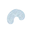 ➰ Эмодзи «Буквы в розово-синих цветах» для Telegram