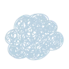 ☁️ Эмодзи «Буквы в розово-синих цветах» для Telegram