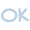 👌 Эмодзи «Буквы в розово-синих цветах» для Telegram