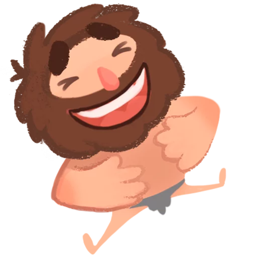 😂 Стикер «Space Caveman» для Telegram