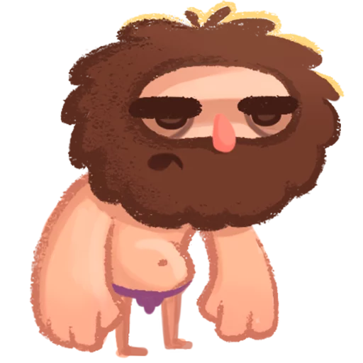 😫 Стикер «Space Caveman» для Telegram