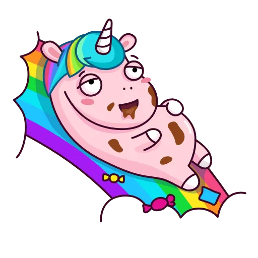 Стикер 15 Sparks Unicorn