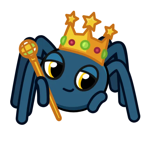 Стикер 28 🎩 Паук