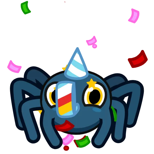 Стикер 26 🎩 Паук