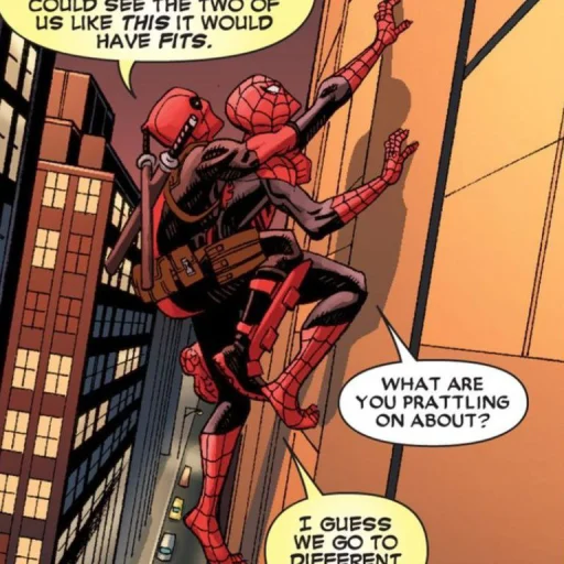 🤩 Стикер «Spider Man and DeadPool» для Telegram