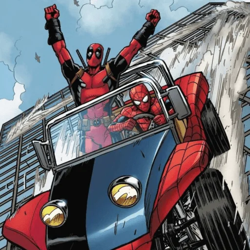 🤩 Стикер «Spider Man and DeadPool» для Telegram