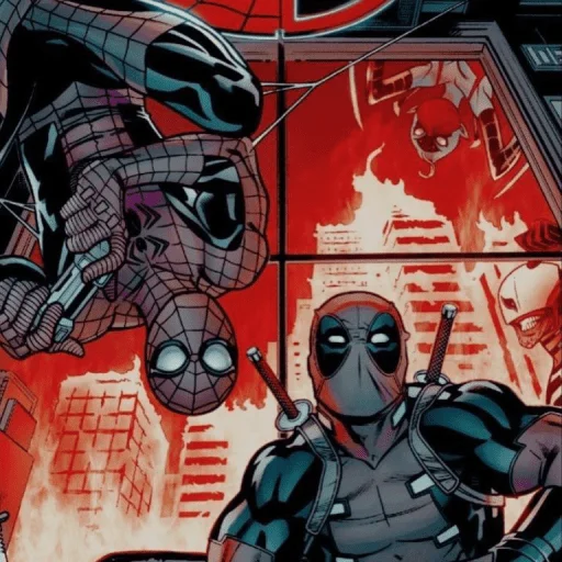 🤩 Стикер «Spider Man and DeadPool» для Telegram