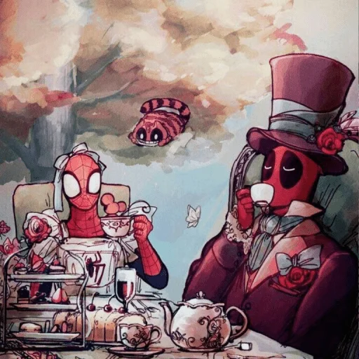 🤩 Стикер «Spider Man and DeadPool» для Telegram
