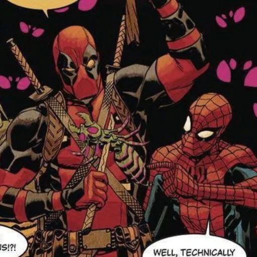 🤩 Стикер «Spider Man and DeadPool» для Telegram