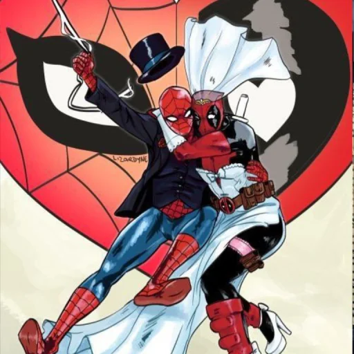 🤩 Стикер «Spider Man and DeadPool» для Telegram