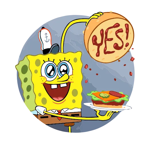Стикер 4 Sponge Bob