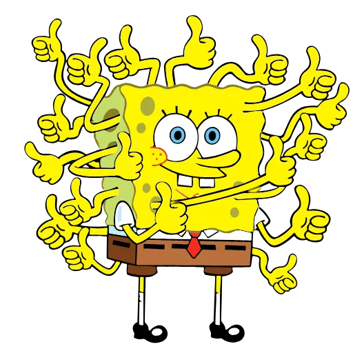 Стикер 12 Sponge Bob