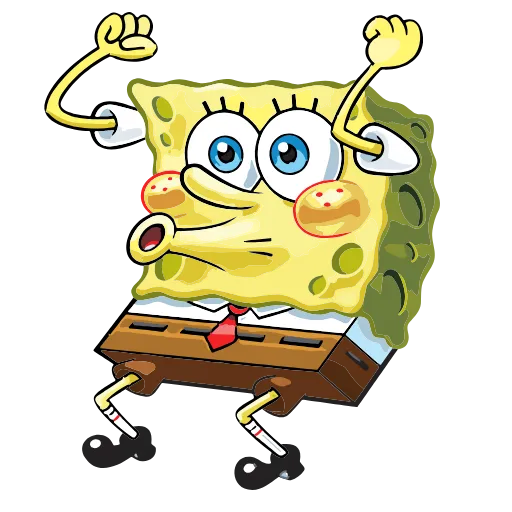 Стикер 25 Sponge Bob