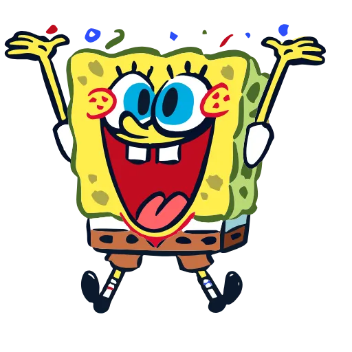 Стикер 53 Sponge Bob