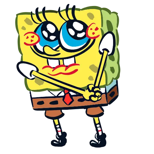 Стикер 45 Sponge Bob