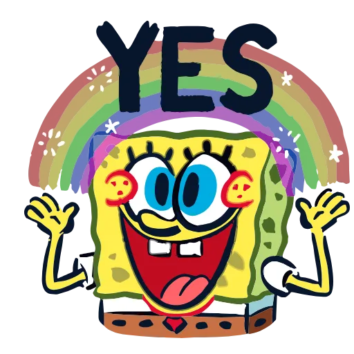 Стикер 48 Sponge Bob