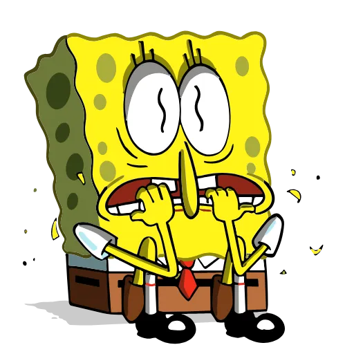 Стикер 10 Sponge Bob