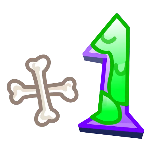 Стикер 57 Spooky Letters