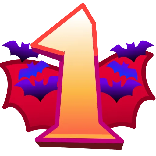Стикер 28 Spooky Letters