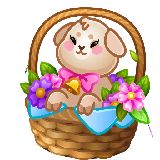 Стикер 14 Spring Basket