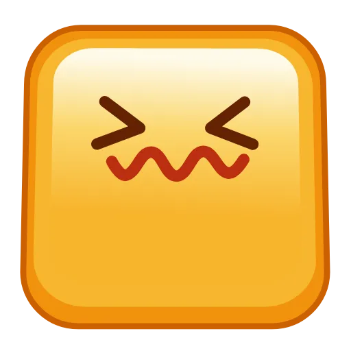 Стикер 31 Square Emoji - квадратные эмоджи