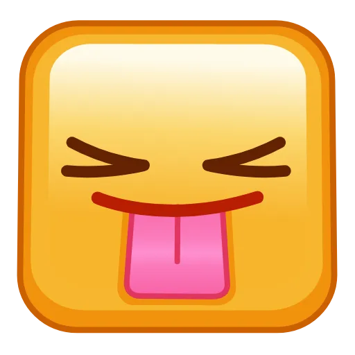 Стикер 17 Square Emoji - квадратные эмоджи