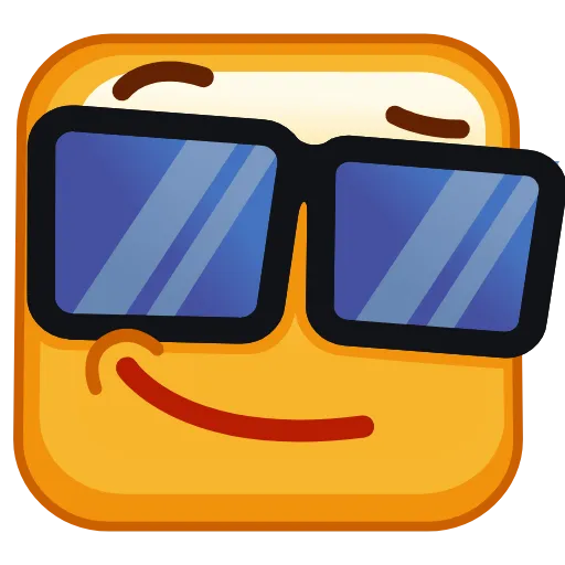 Стикер 22 Square Emoji - квадратные эмоджи