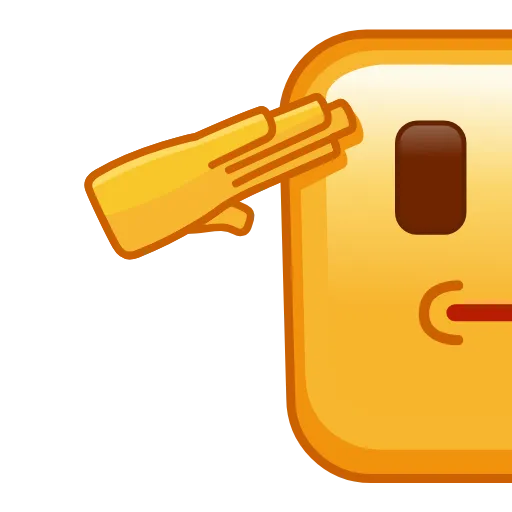Стикер 56 Square Emoji - квадратные эмоджи