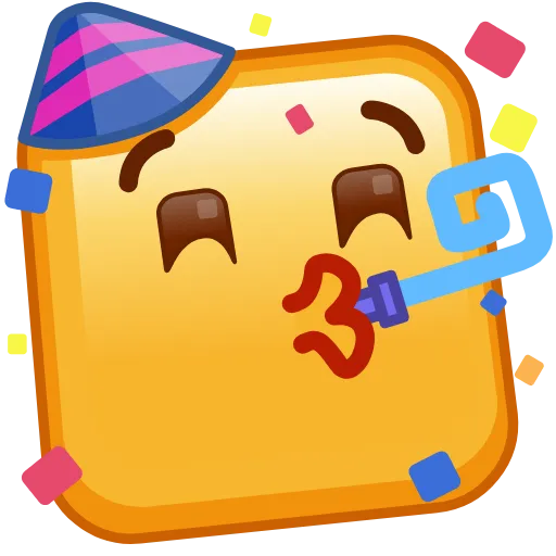 Стикер 25 Square Emoji - квадратные эмоджи