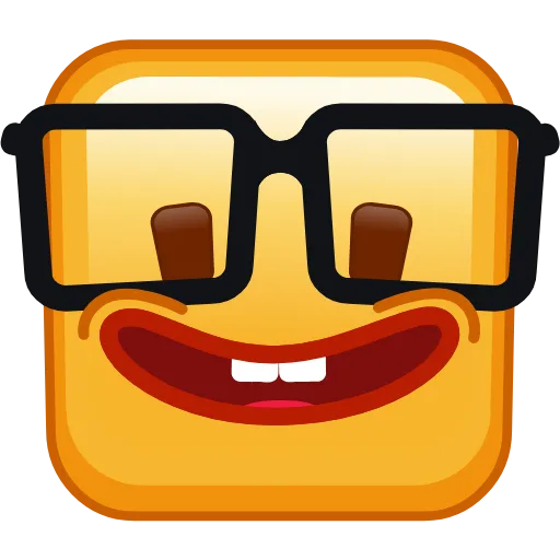 Стикер 21 Square Emoji - квадратные эмоджи