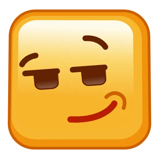 Стикер 26 Square Emoji - квадратные эмоджи
