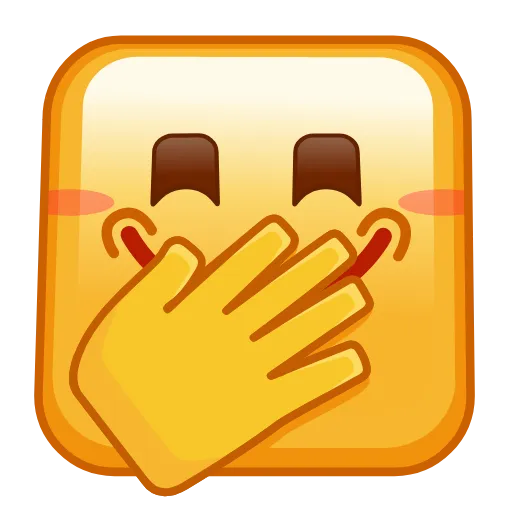 Стикер 54 Square Emoji - квадратные эмоджи