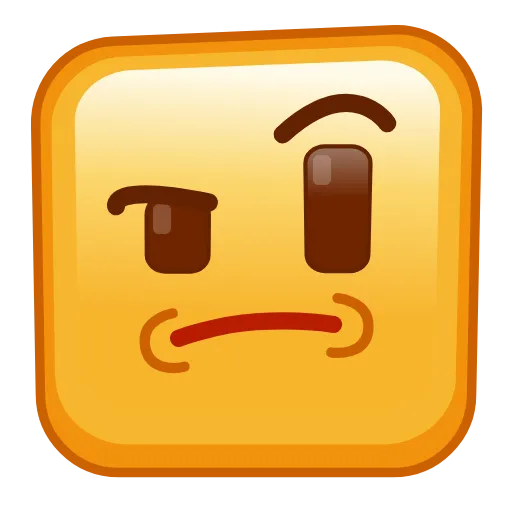 Стикер 19 Square Emoji - квадратные эмоджи