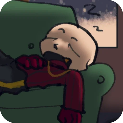 😴 Стикер «ᴜɴᴅᴇʀꜰᴇʟʟ sᴀʟᴘʜʏs ʙʏ» для Telegram