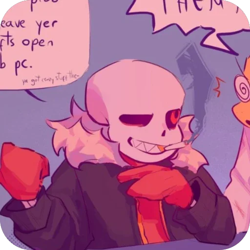 🚬 Стикер «Underfell Salphys» для Telegram