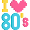 8️⃣ Эмодзи «80-ые» для Telegram
