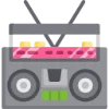 📻 Эмодзи «80-ые» для Telegram
