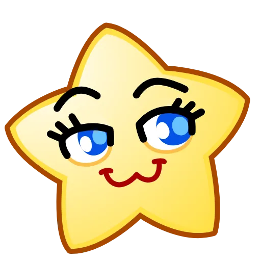 Стикер 9 Star Emoji