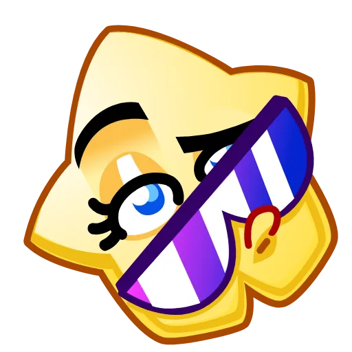 Стикер 6 Star Emoji