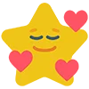 Стикер 9 🥰 Набор эмоджи с эмоциями в стиле звёздочек