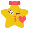 Стикер 61 🥰 Набор эмоджи с эмоциями в стиле звёздочек