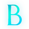 ✨ Эмодзи «Голубые буквы с блёстками и иконки» для Telegram