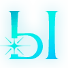 ✨ Эмодзи «Голубые буквы с блёстками и иконки» для Telegram