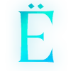 ✨ Эмодзи «Голубые буквы с блёстками и иконки» для Telegram