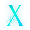 ✨ Эмодзи «Голубые буквы с блёстками и иконки» для Telegram