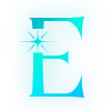 ✨ Эмодзи «Голубые буквы с блёстками и иконки» для Telegram