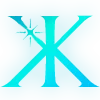 ✨ Эмодзи «Голубые буквы с блёстками и иконки» для Telegram