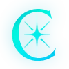 ✨ Эмодзи «Голубые буквы с блёстками и иконки» для Telegram
