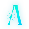 ✨ Эмодзи «Голубые буквы с блёстками и иконки» для Telegram